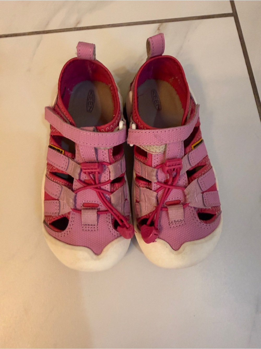 Keen Girls Pink Closed-Toe Sport Sandals